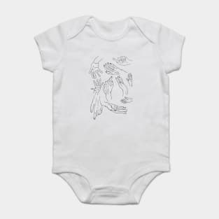 bunch of hands Baby Bodysuit